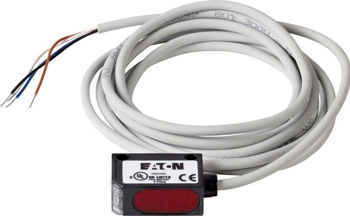 Actual product image Eaton Proximity switch, optical, wide range 2.5m, 4L, 10-30VDC, PNP, cable 100525 (Switch)