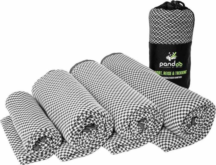 Pandoo Reisehandtuch - M - Dunkelgrau (130 x 80 cm)
