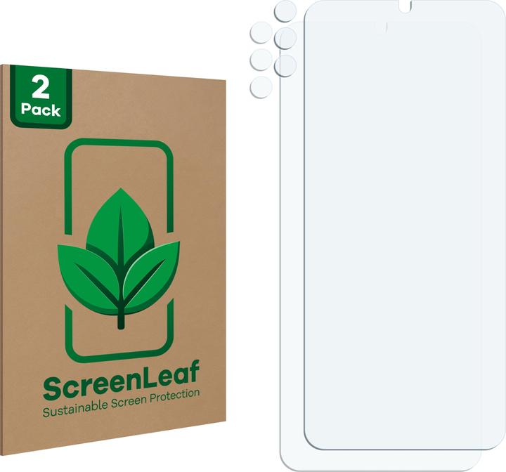 Produktbild ScreenLeaf Schutzfolie nachhaltiger Displayschutz Displayschutzfolie Folie Klar Transparent (2 Stück, Nokia G22)