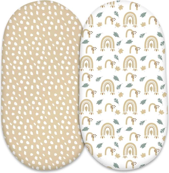 Immagine prodotto Activity Board Lenzuolo per culla per neonati 2pack Lenzuolo per materasso per culla elasticizzato e traspirante (82 x 41 cm)