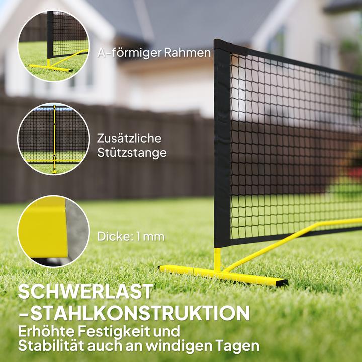 Actual product image SportNow Pickleball-Netz Metall, Polyester Gelb+Schwarz