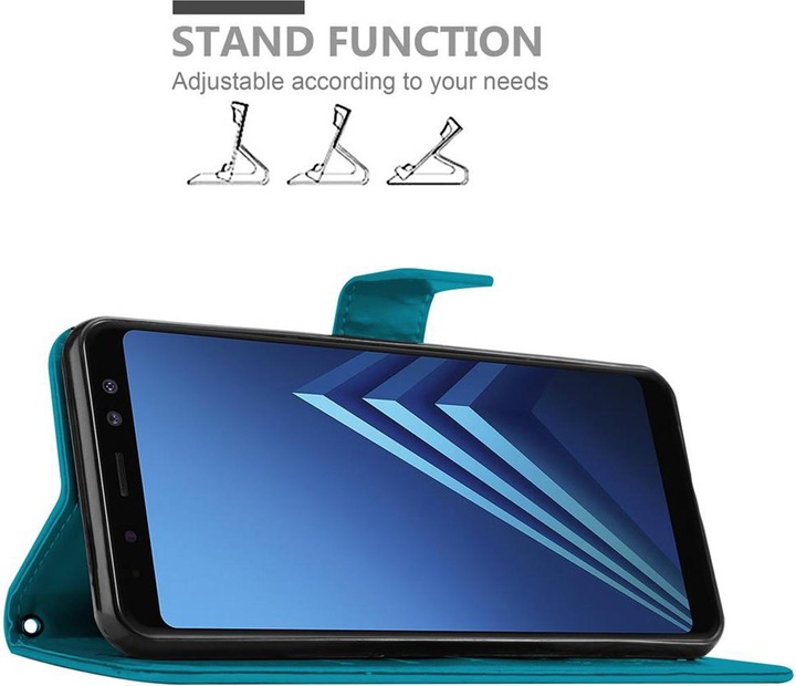 Actual product image Cadorabo Flower Book cover (Samsung Galaxy A8 (2018))