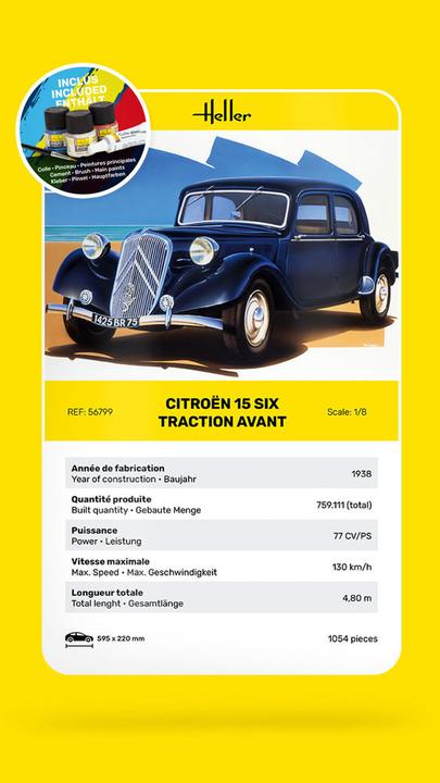 Produktbild Heller STARTER KIT Citroen 15 SIX Traction Avant