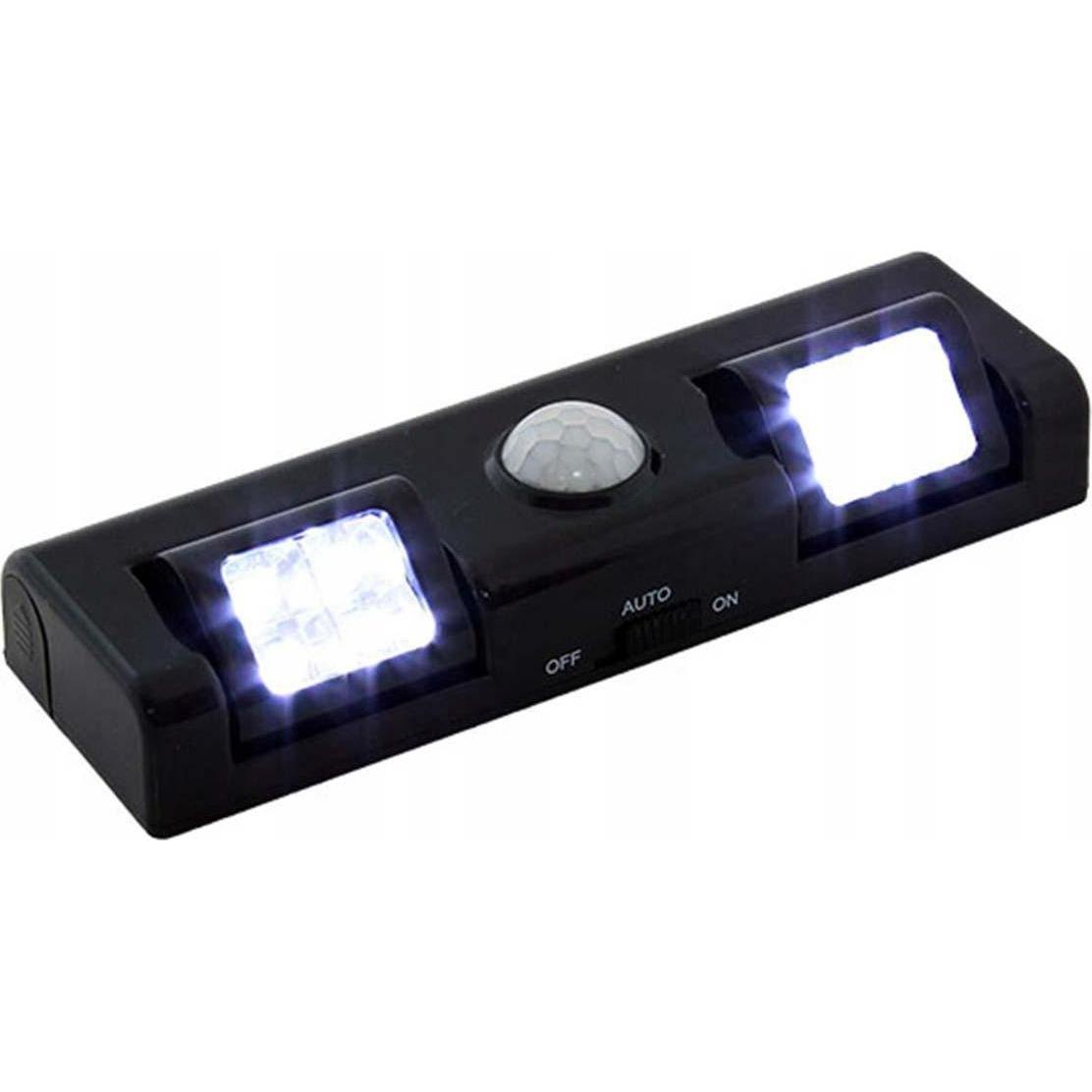 JTI, Luce notturna, Universalus ZD26B 8 LAMPADE LED TWILIGHT MOTION SENSOR Juodas