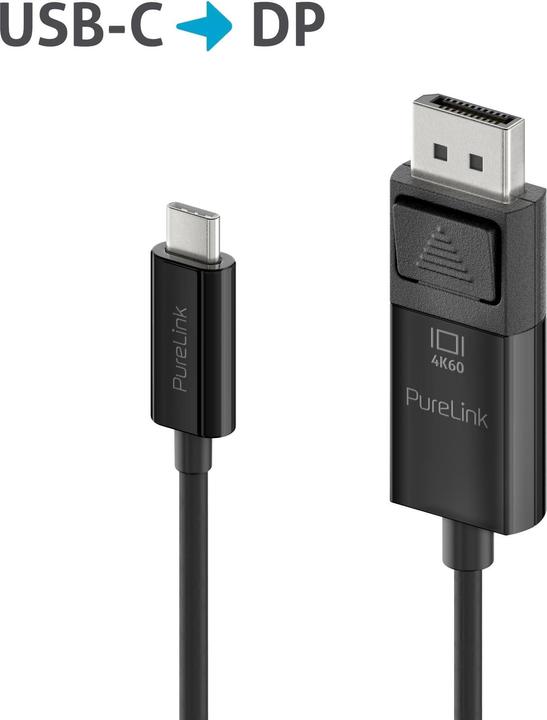 Produktbild Purelink Kabel IS2221-015 USB Type-C - DisplayPort, 1.5 m, Schwarz (1.50 m, USB, 1.2)