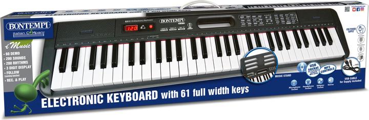 Produktbild Bontempi Keyboard w. 61 keys (166119)