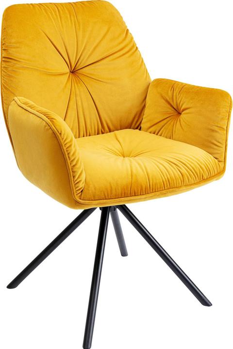 Actual product image Kare Design Armlehnstuhl Mila Gelb