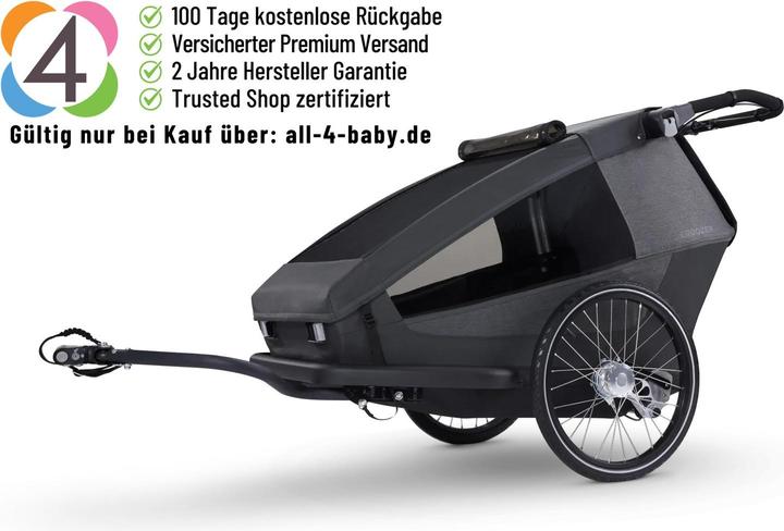 Actual product image Croozer Kid Yuuna All-in-One Fahrradanhänger
