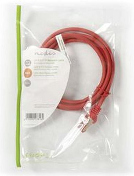 Produktbild Nedis Cat 6 Kabel | RJ45 Stecker | RJ45 Stecker | S/FTP | 1.50 m | rund | LSZH | Red | Plastikbeutel (S/FTP, CAT6, 1.50 m)