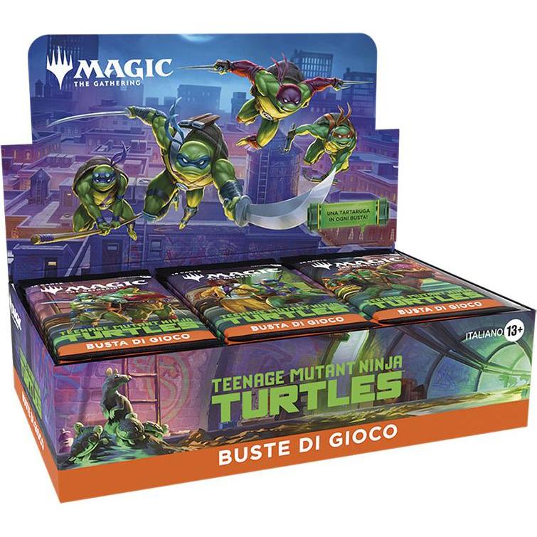 Wizards of the Coast Magic the Gathering Teenage Mutant Ninja Turtles présentoir boosters de jeu (30) *ITALIEN* (Italiano, Display del booster)