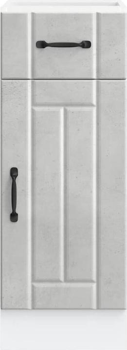 Produktbild vidaXL Küchen-Unterschrank Lucca Betongrau Holzwerkstoff Spülenunterschrank (30 x 46 x 81.5 cm)