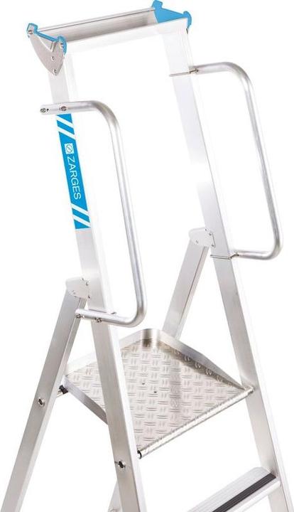 Immagine prodotto Zarges Scaletta in alluminio con grande piattaforma (Scala doppia, 243 cm)