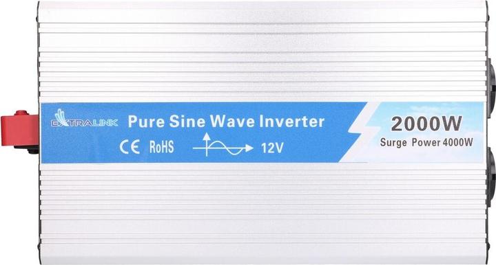 Actual product image Extralink VOLTAGE CONVERTER 12V - 230V, 2000W, PURE SINUS OPIP-2000W