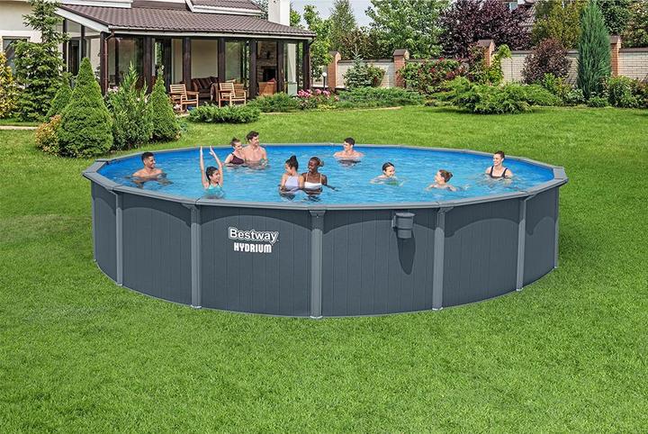 Image du produit Bestway Hydrium Kit piscine hors sol en acier 7,32 x 1,32 m (732 x 132 cm)