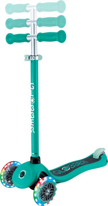 Globber Scooter PRIMO Ruote leggere con nastro Grip verde smeraldo/blu navy