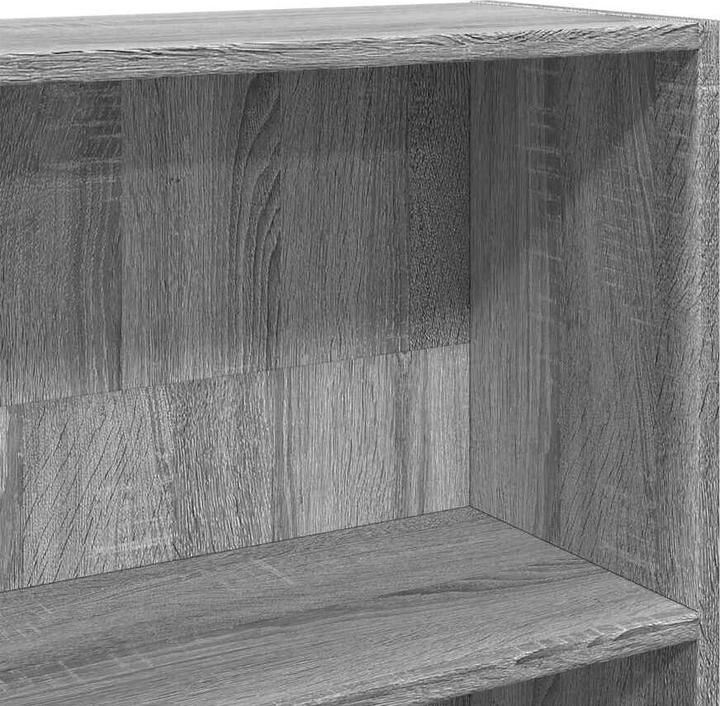 Produktbild vidaXL Bücherregal Bücherschrank Standregal Raumteiler Grau Sonoma Holzwerkstoff (80 x 30 x 189 cm)