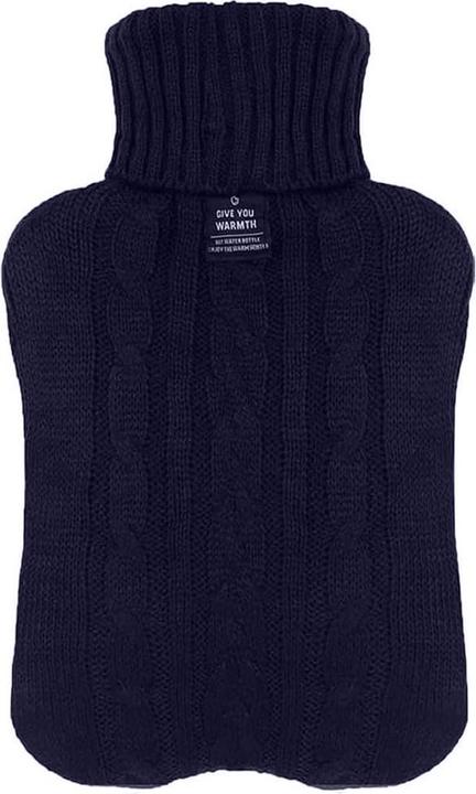 Immagine prodotto ASMI Bottiglia dell'acqua calda, bottiglia da letto con copertura in maglia, 1 litro (1 l)