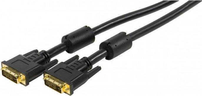 Actual product image Exertis Connect DVI monitor cable, Duallink, 24+5pin DVI-I St./St., 3.0 m For connection of monitors and beamers (3 m)