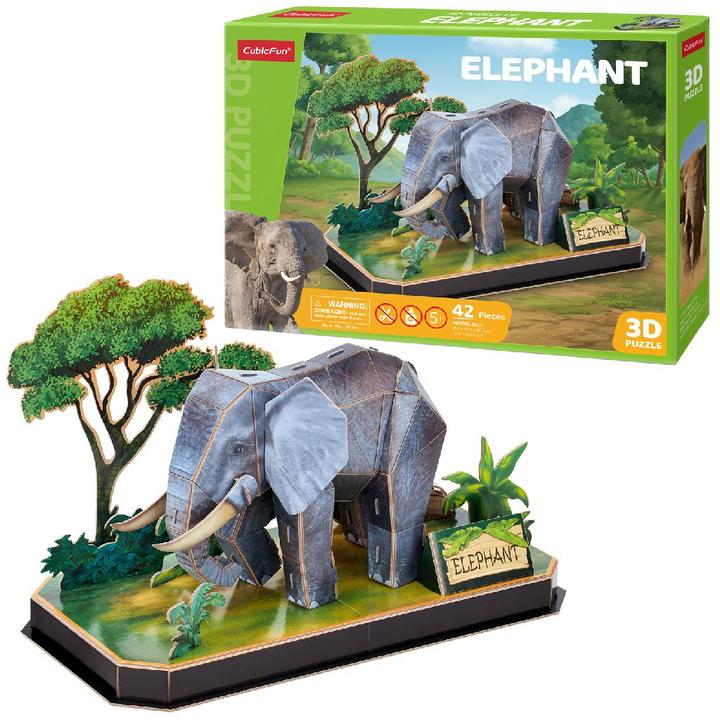 Produktbild Cubicfun Cubic Fun 3d Puzzle Elefant (42 Teile)