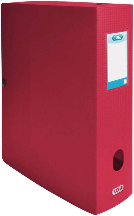 Produktbild Elba Sammelbox Memphis, Füllhöhe: 80 mm, DIN A4, rot aus PP, Stärke: 0,7 mm, mit beschriftbarem Rückensch (A4, 1 x)