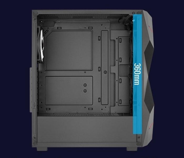 Actual product image AeroCool Volcan-G-BK-v1 (ATX, mATX, Mini-ITX)