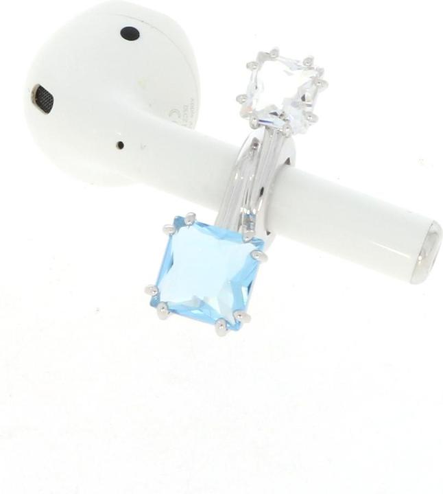 Actual product image Swarovski Jewellery for earphones blue 5619485 (Rhodium-plated metal)