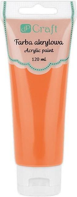 Orangefarbene Acrylfarbe