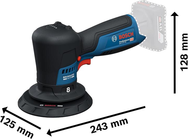 Produktbild Bosch Professional GPX 12V-125 (Exzenterpolierer, Exzenterschleifer)