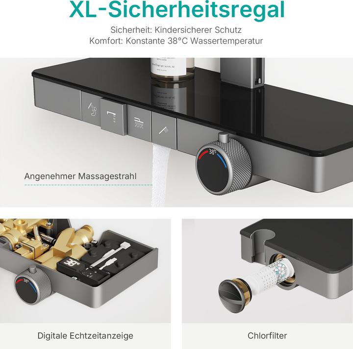 Produktbild Emke Duschsystem mit Thermostat