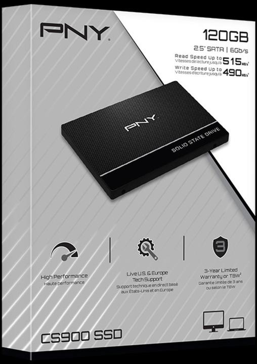 Actual product image PNY Cs900 (120 GB, 2.5")