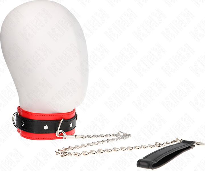 Actual product image Kink Basic Model Collar With Leash 65 cm Model 3 Red 53 X 5 cm