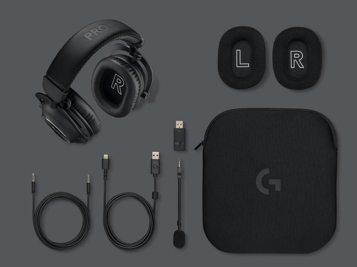 Produktbild Logitech G PRO X 2 LSPEED Wless Gaming Headset BLK (Kabellos, Kabelgebunden)