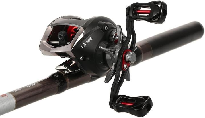 Image du produit Lixada Baitcasting Angelrolle mit Magnetbremssystem