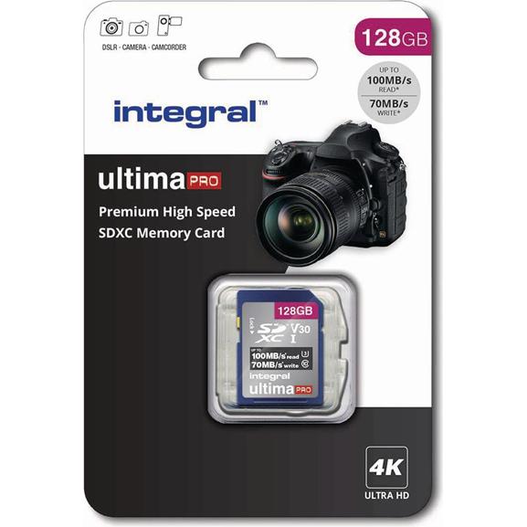 Thumbnail - Integral Premium High Speed (128GB, SDXC, UHS-I) (128 GB, SD, U3, UHS-I), Speicherkarte, Blau