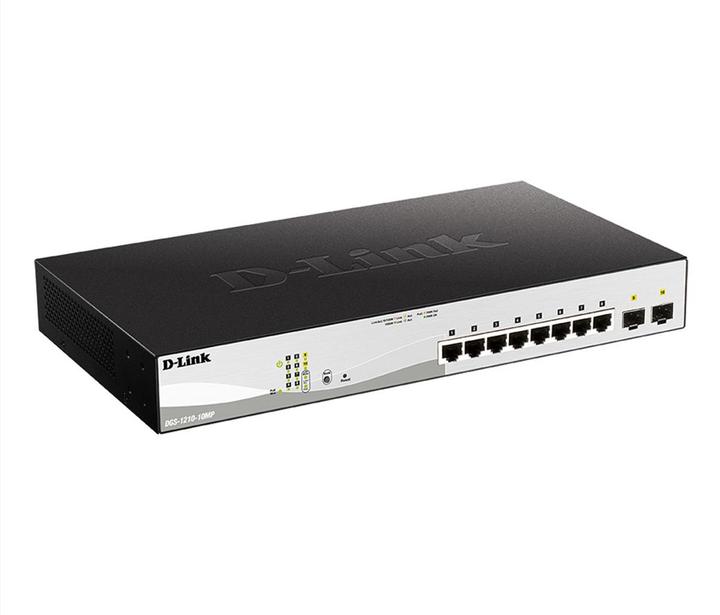 Productafbeelding D-Link DGS-1210-10MP:10Port SmartSwitch (10 ports)