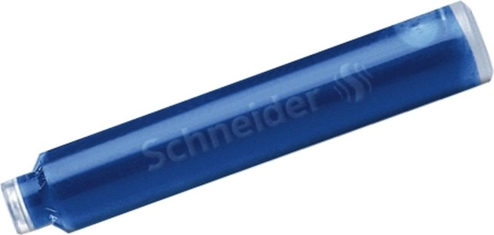 Actual product image Schneider Standard ink cartridges, suitable for and many others, royal blue, 6pcs. (Inkwell, Blue)