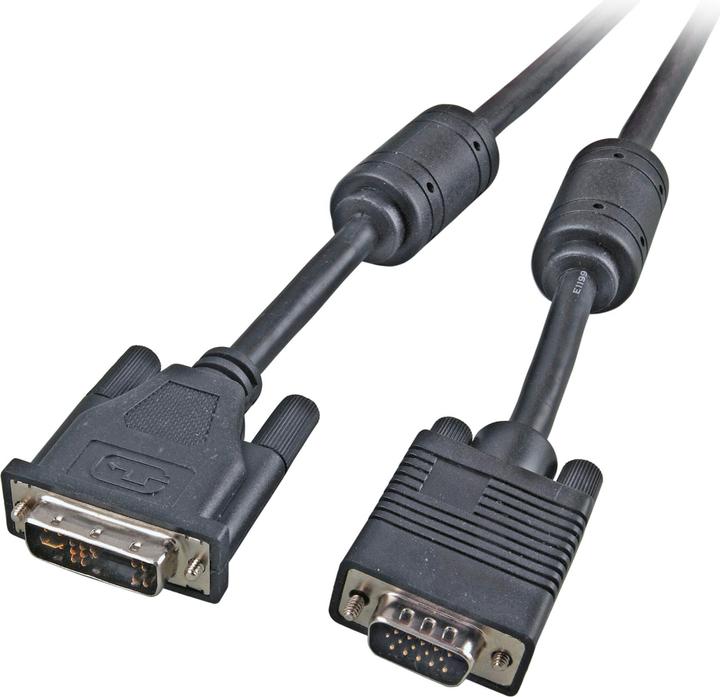 Immagine prodotto EFB Elektronik Cavo per monitor DVI/VGA DVI12+5/HDSUB15 maschio, cavo di 2 metri per interfaccia visiva digitale (2 m, DVI, VGA)