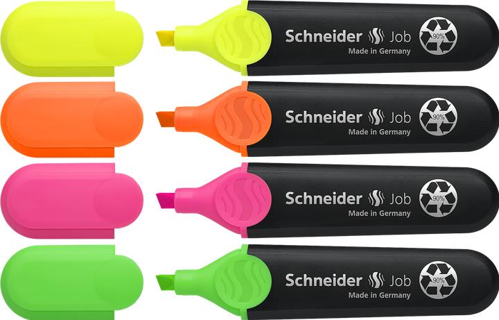 Actual product image Schneider Highlighter 150 (Orange, Yellow, Green, Pink, 5 mm, 4 x)