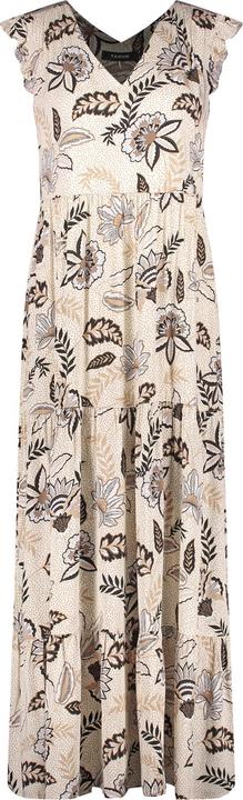 Taifun Kleid Langarm kurz Langes Sommerkleid mit Blumen-Dessin