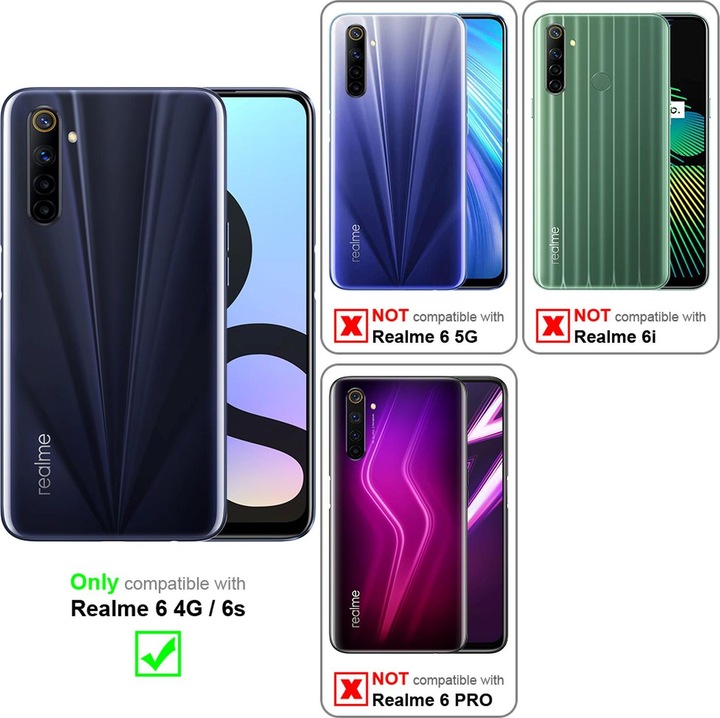 Actual product image Cadorabo Flower Book Case for Realme 6 4G / 6s (Realme 6, Realme 6s)