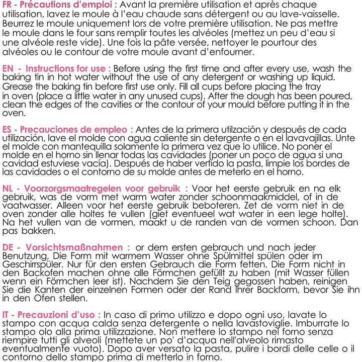 Produktbild ScrapCooking 12er Silikonbackform Barquettes