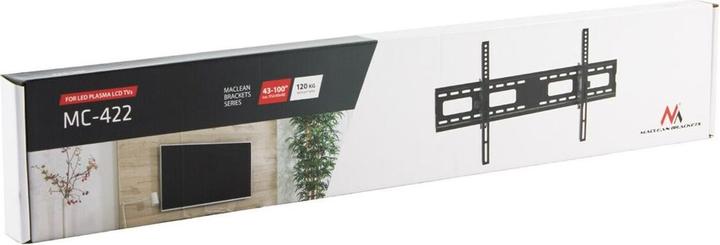 Produktbild Maclean TV-Halterung max VESA 800x400 43-100 120kg Neigungsverstellung +15°-15° MC-422 (Wand, 120 kg, 43" - 100")