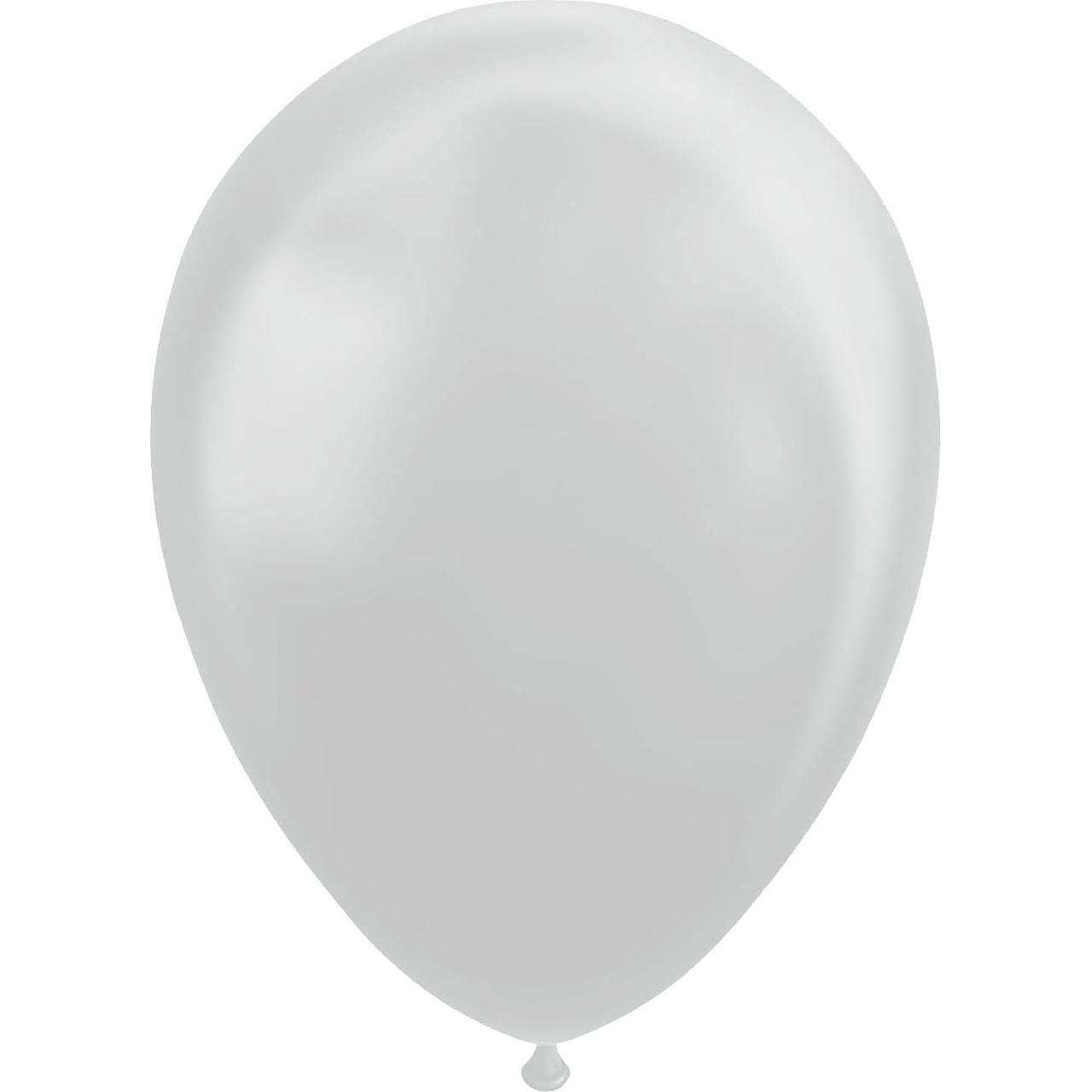 Thumbnail - Globos Luftballons Metallic Silber 30cm, 10Stk.
