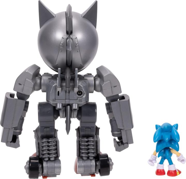 Actual product image Jakks Pacific Giant Mecha Sonic vs Sonic Playset