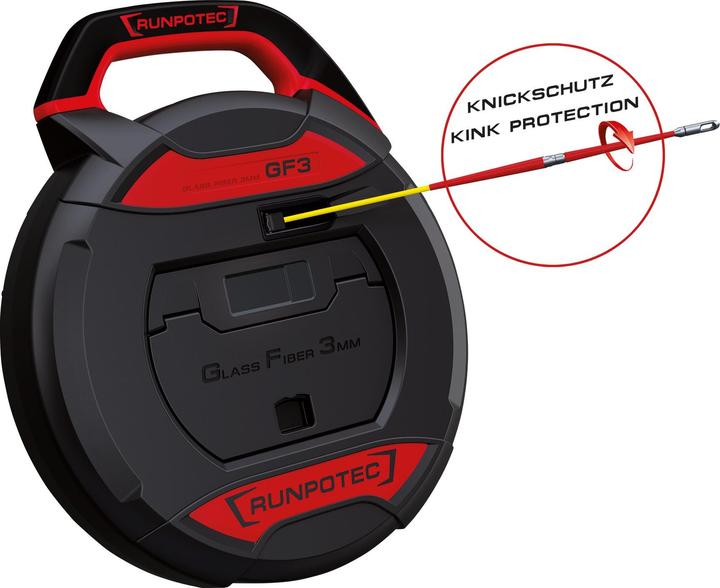 Immagine prodotto Runpotec RUNPO 10198 GF3 Asta in fibra di vetro Ã3mm-senza contametri-50m (50 m)
