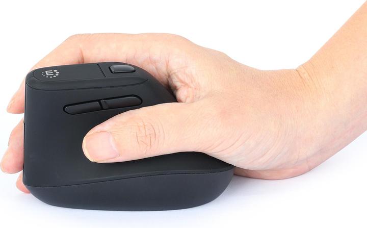 Actual product image Manhattan Vertical Ergonomic Wireless USB Mouse (Wireless)