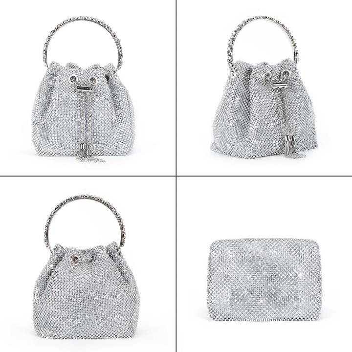 Produktbild Only-Bags.Store Clutch Abendtasche Glitzer Umhängetasche kleine Paillettenhandtasche Umhängetasche Kettentasche