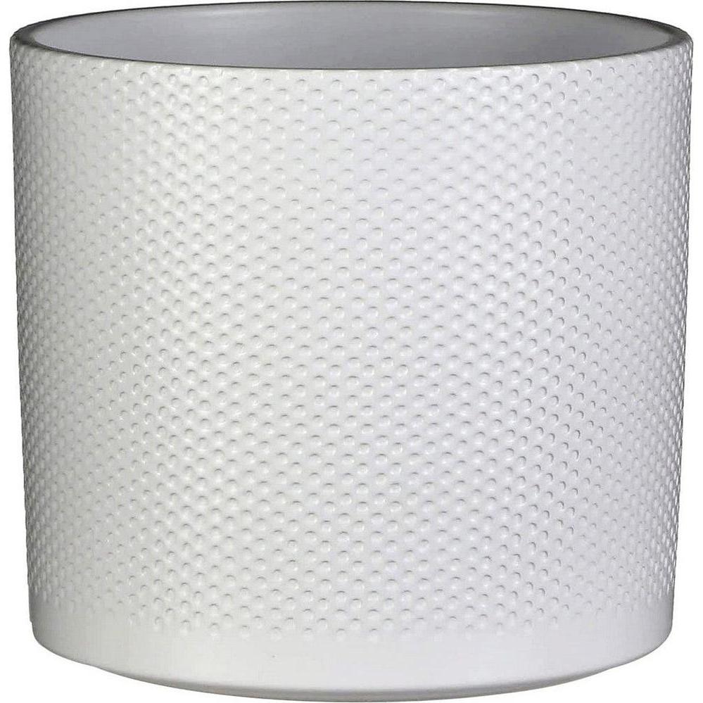 Mica Decorations, Blumentopf, Blumentopf Aus Keramik Weiss (23 x 5 cm)