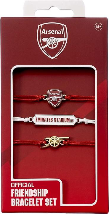 Actual product image Arsenal FC Friendship Bracelet (Pack of 3) (100% synthetic material)