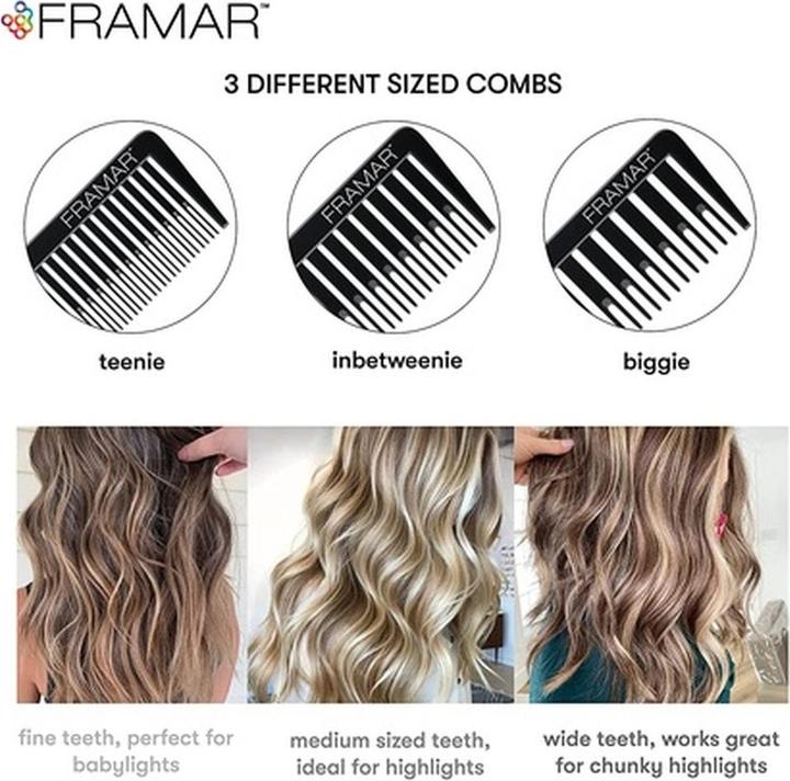 Immagine prodotto Framar Dream Weaver pettine nero 3 pezzi